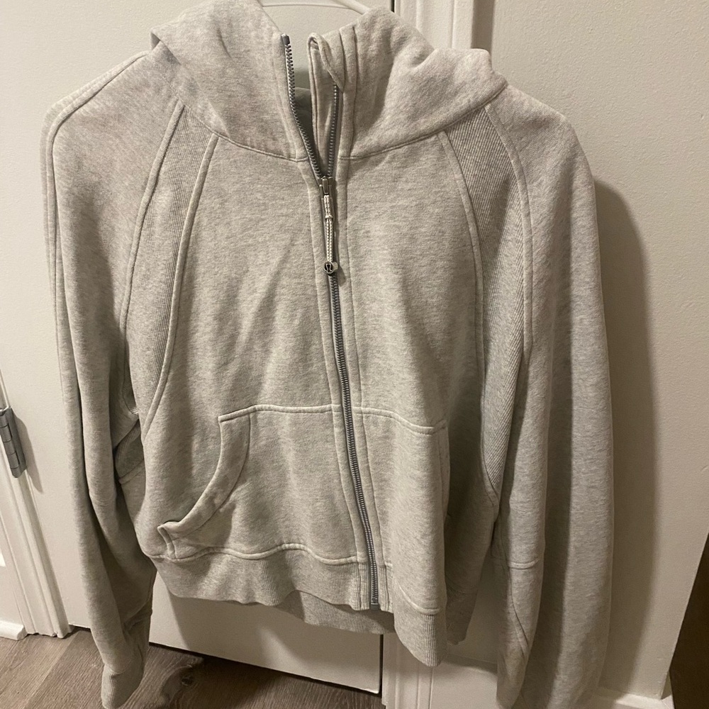Gray Zip-Up Hoodie